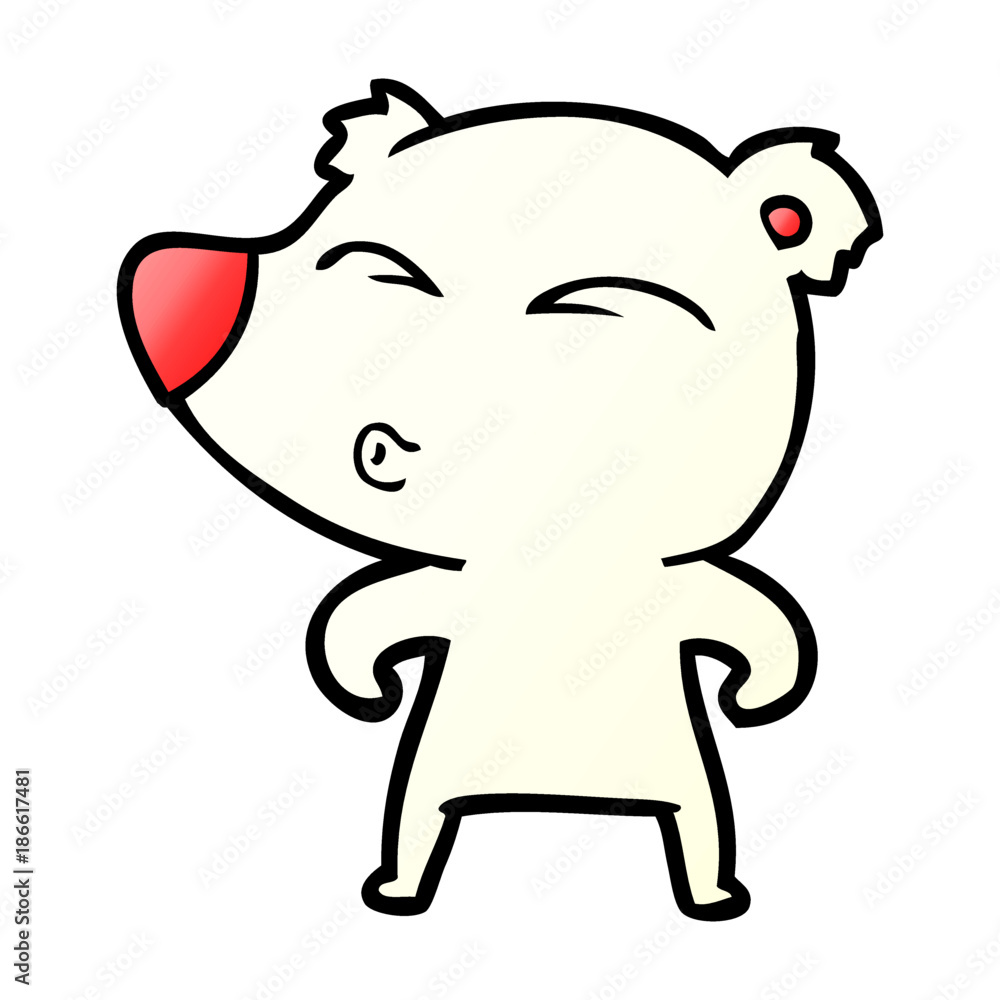 Obraz premium polar bear cartoon