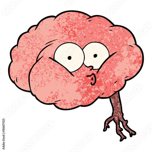 cartoon impressed brain