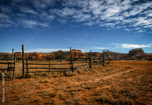 Ghost Ranch Corral Landscape