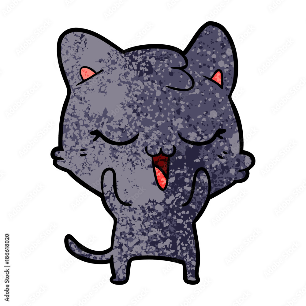 Obraz premium cartoon cat