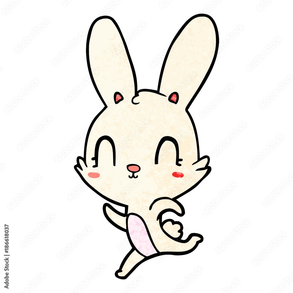 Obraz premium cute cartoon rabbit