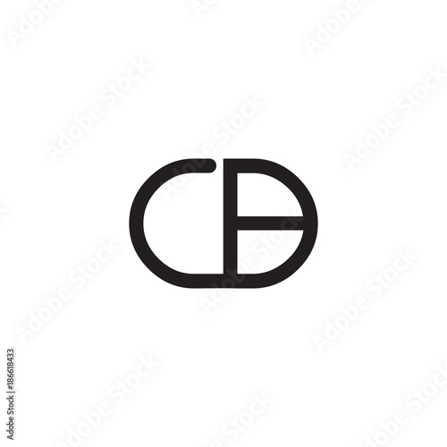 initial letter rounded logo modern