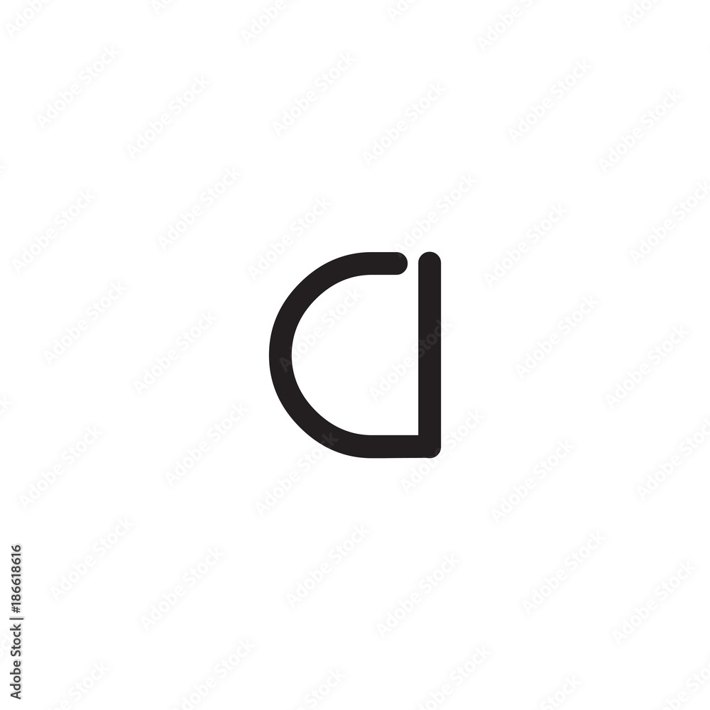 initial letter rounded logo modern initial letter rounded logo modern