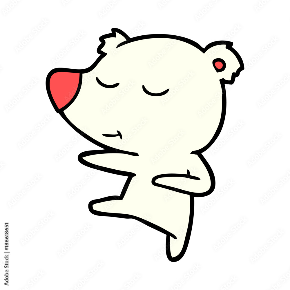 Obraz premium polar bear cartoon