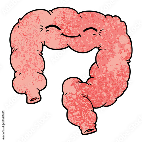 cartoon happy colon