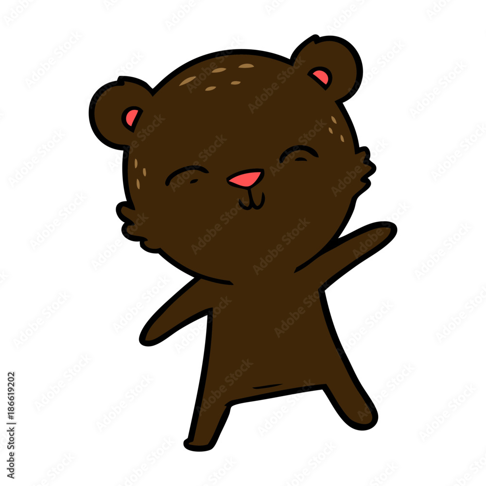 Obraz premium bear cartoon character