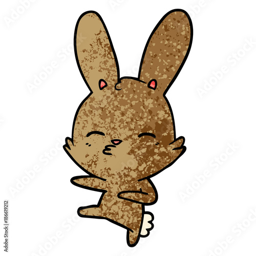 curious bunny cartoon
