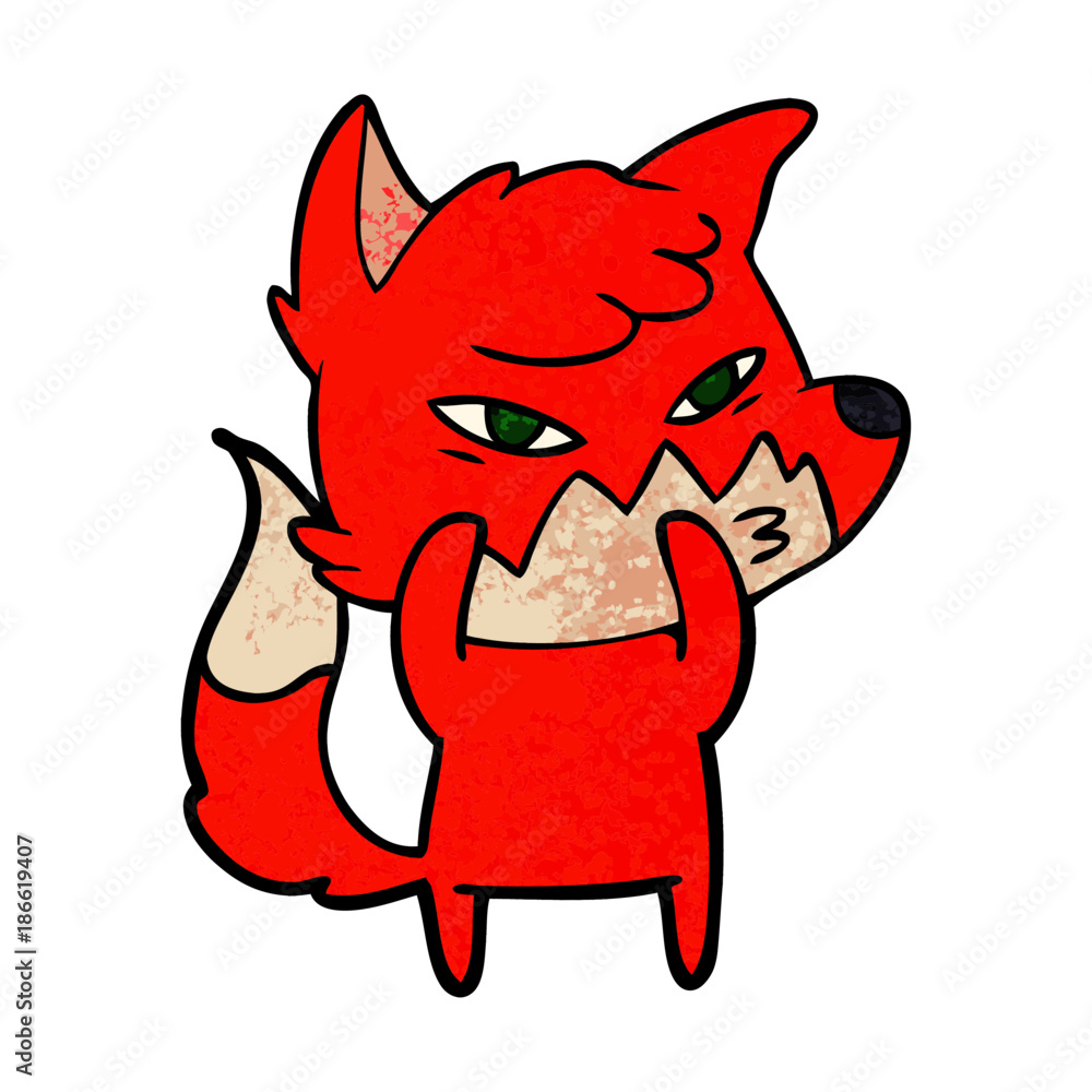 clever cartoon fox clever cartoon fox