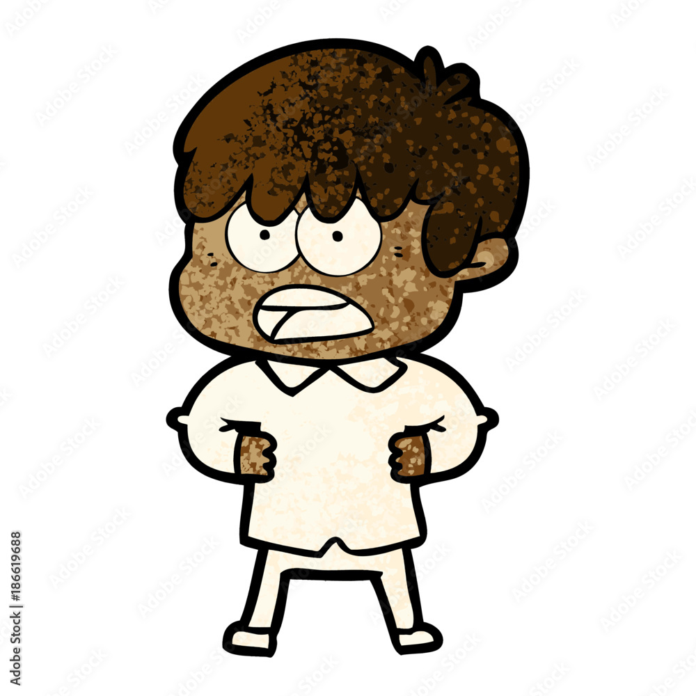 worried cartoon boy worried cartoon boy