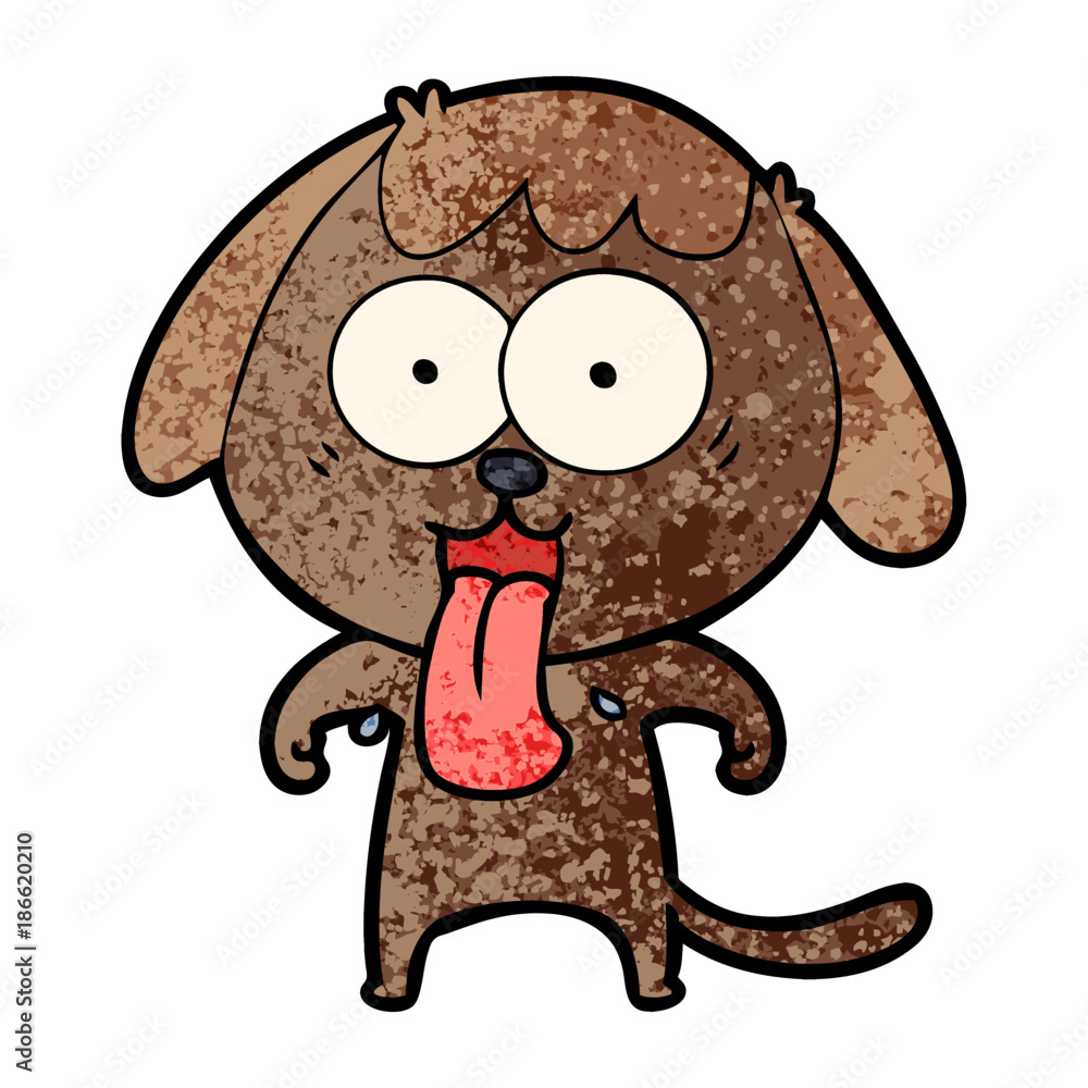 Obraz premium cute cartoon dog