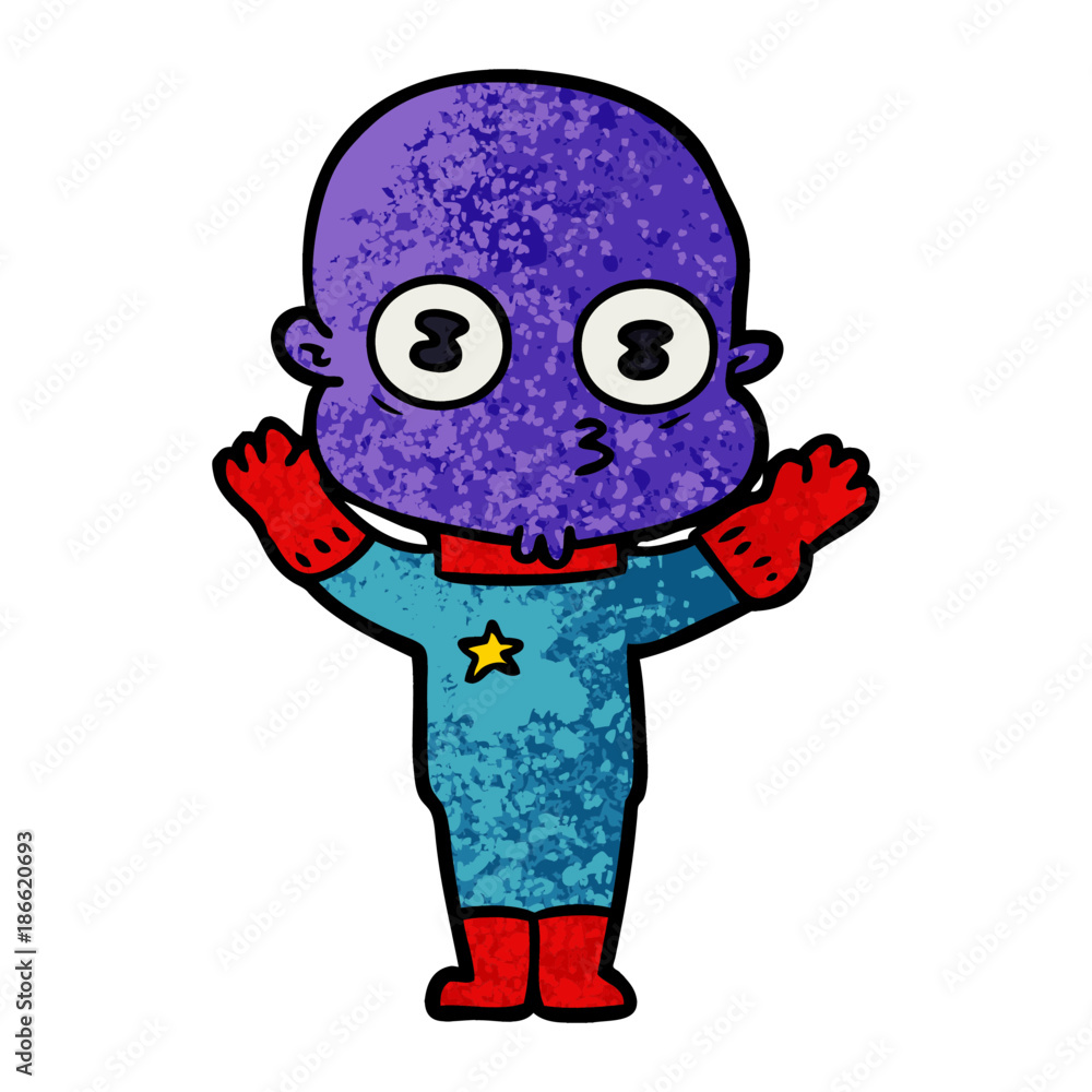 cartoon weird bald spaceman cartoon weird bald spaceman