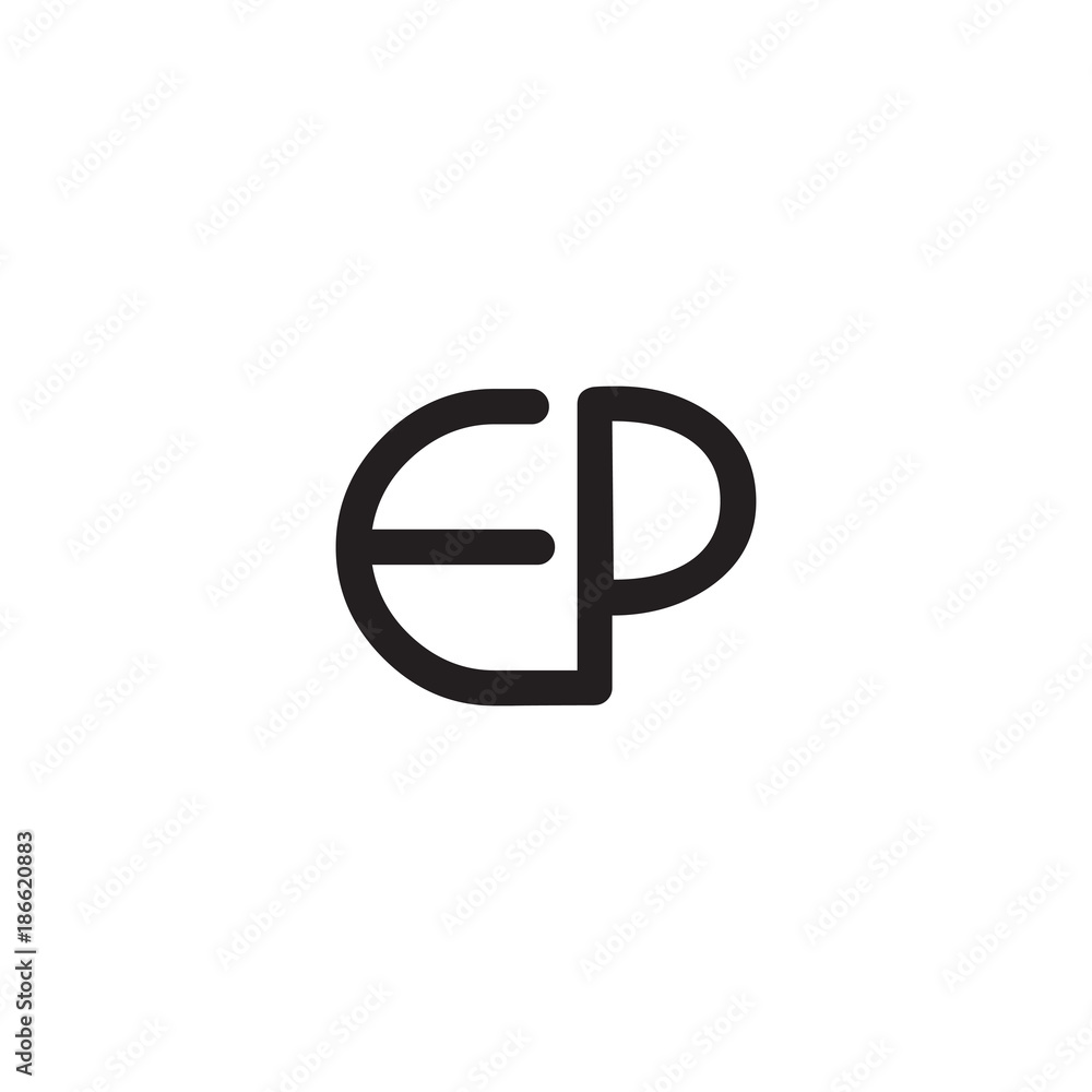 initial letter rounded logo modern initial letter rounded logo modern