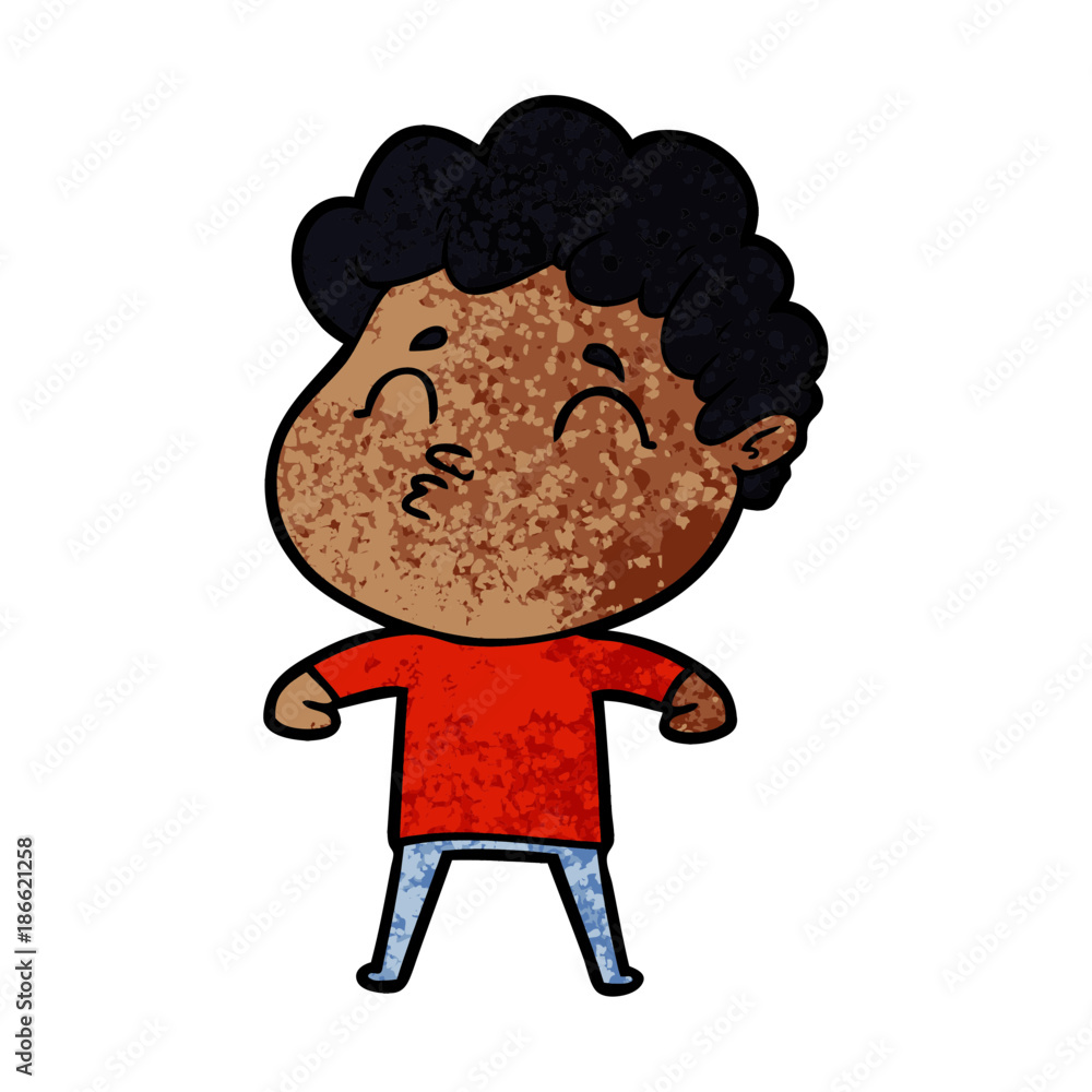cartoon man pouting cartoon man pouting