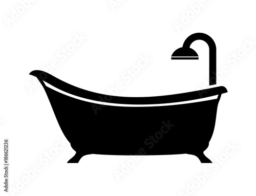 bath icon Fototapeta