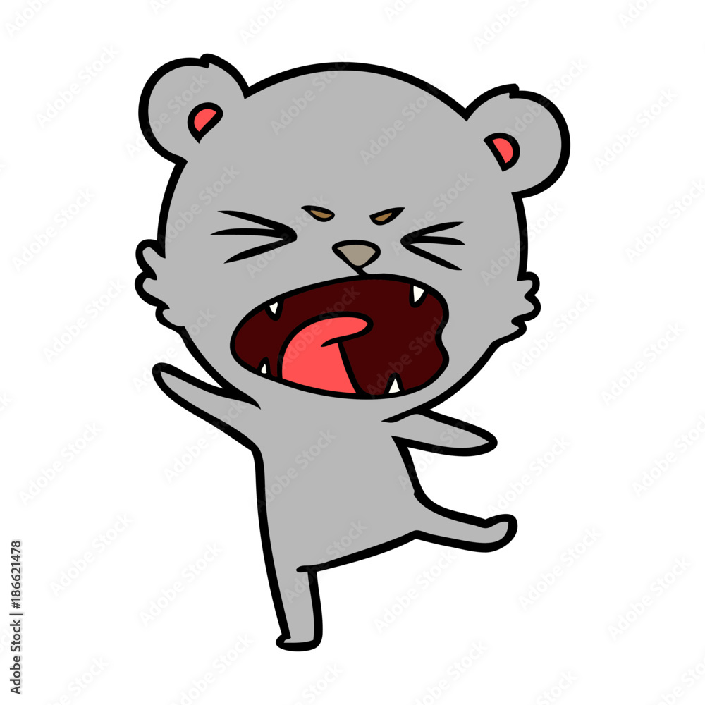 Naklejka premium bear cartoon character