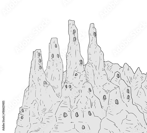 Fantasy mountains