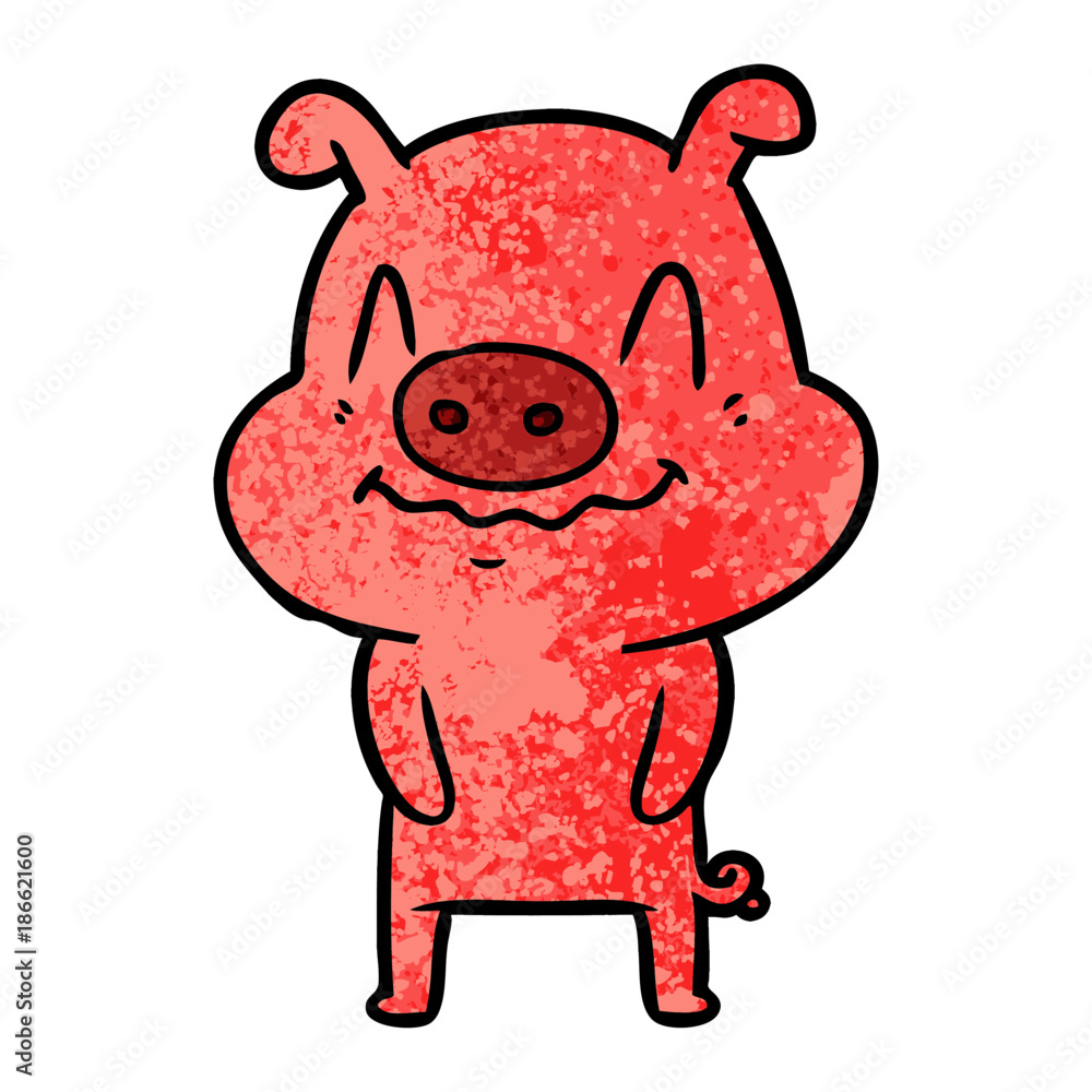 nervous cartoon pig nervous cartoon pig