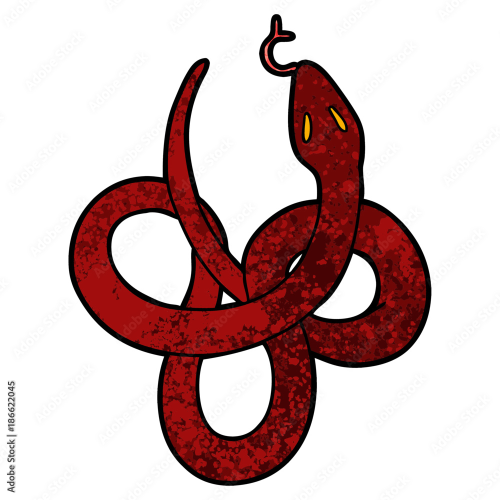 Obraz premium cartoon snake