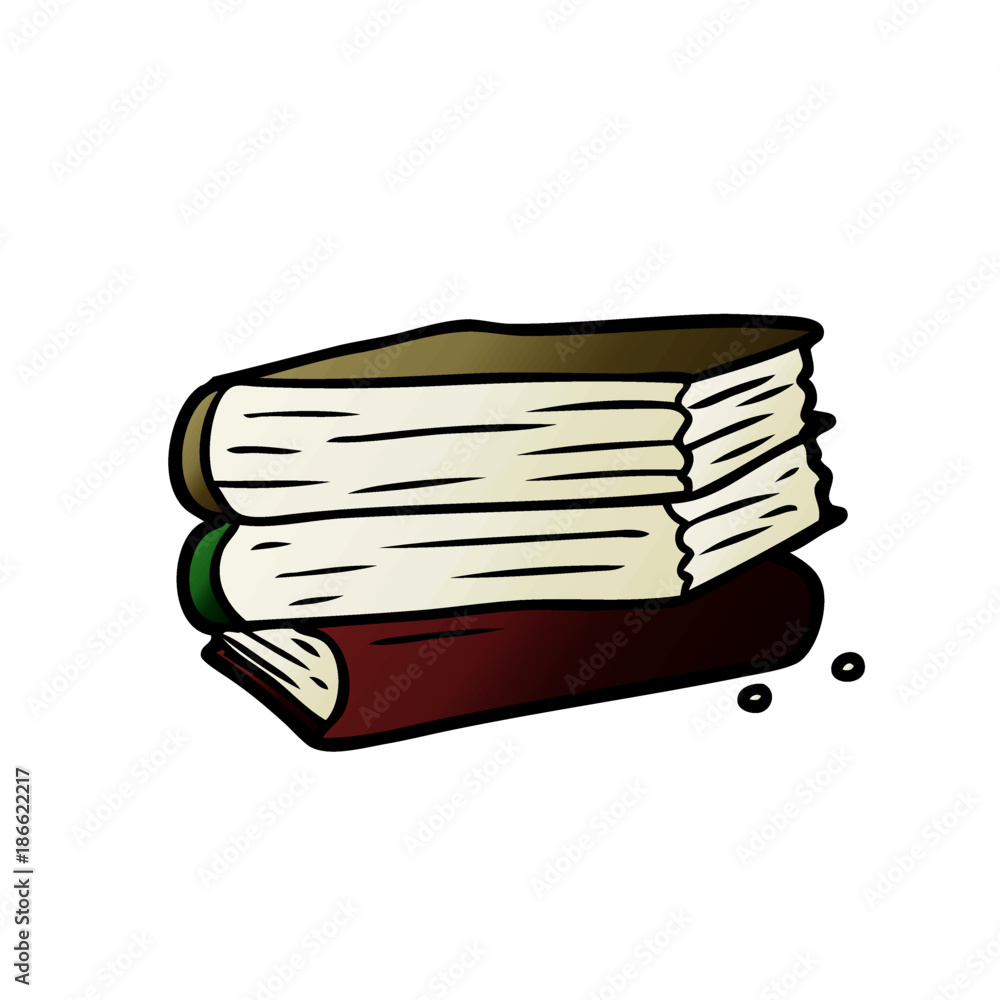 cartoon stack of books cartoon stack of books