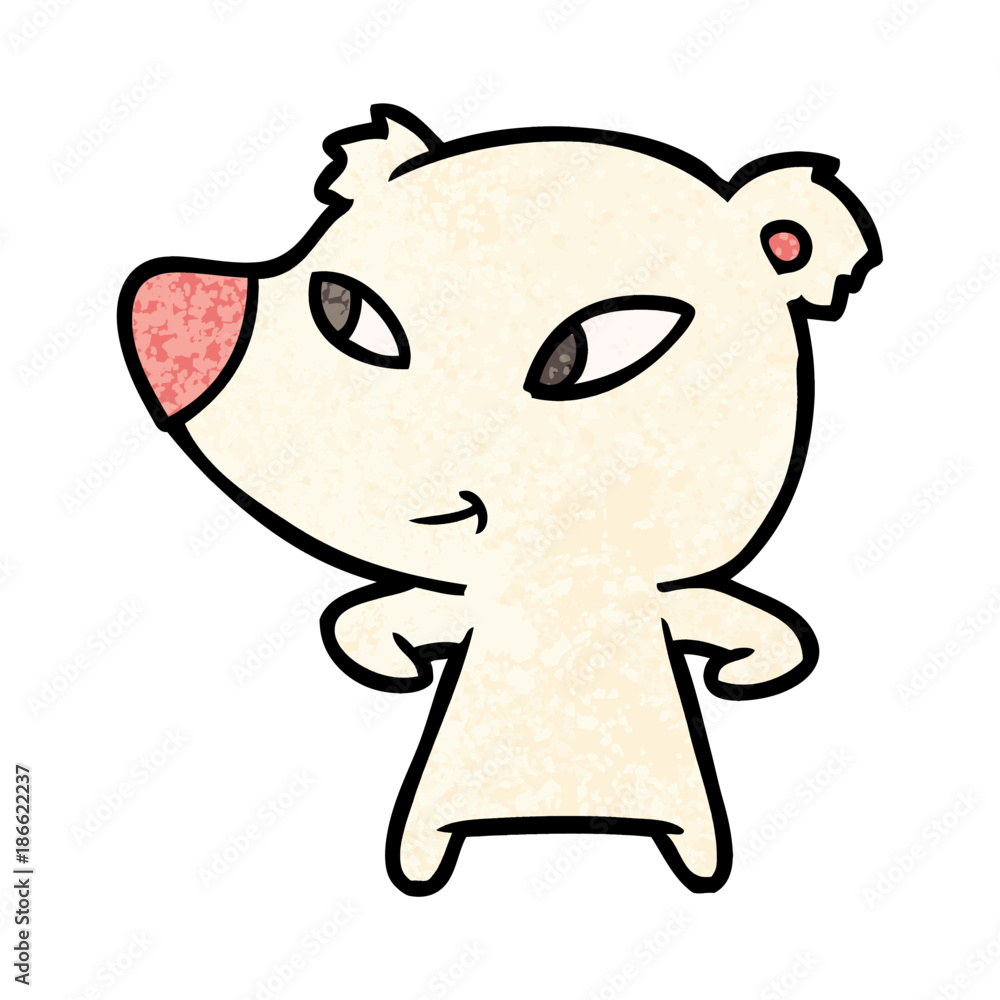 Fototapeta premium polar bear cartoon