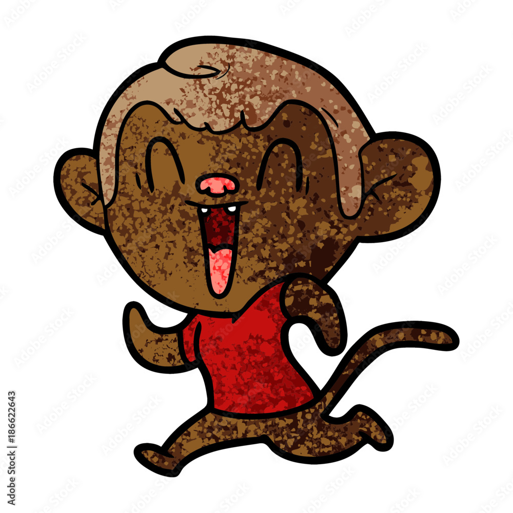 cartoon laughing monkey cartoon laughing monkey