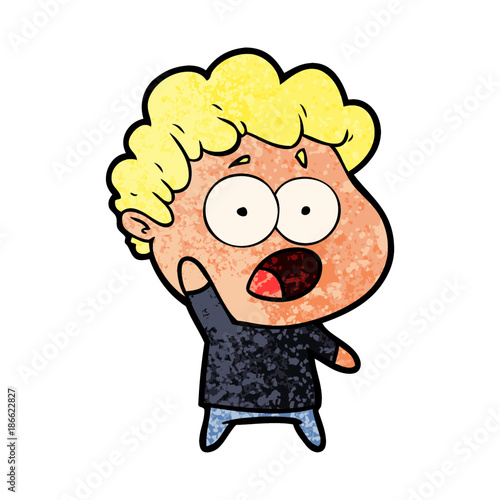 cartoon shocked man