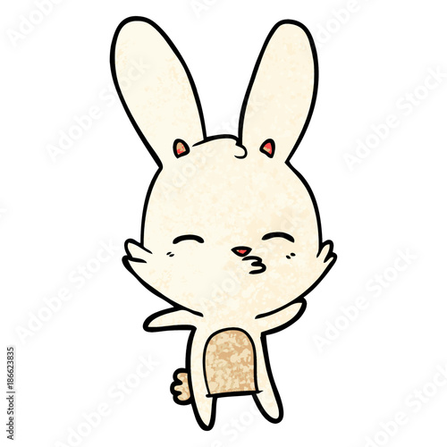 curious bunny cartoon
