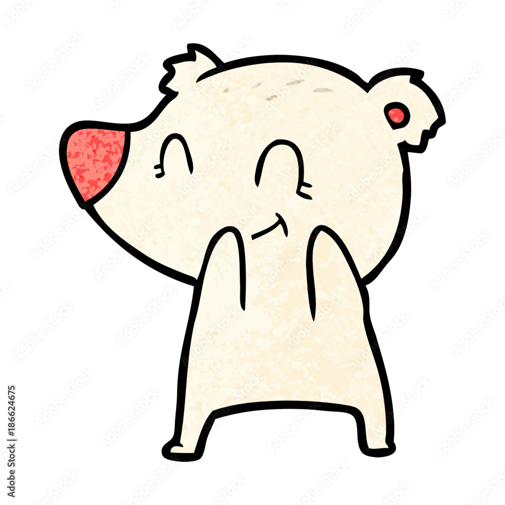 Obraz premium polar bear cartoon