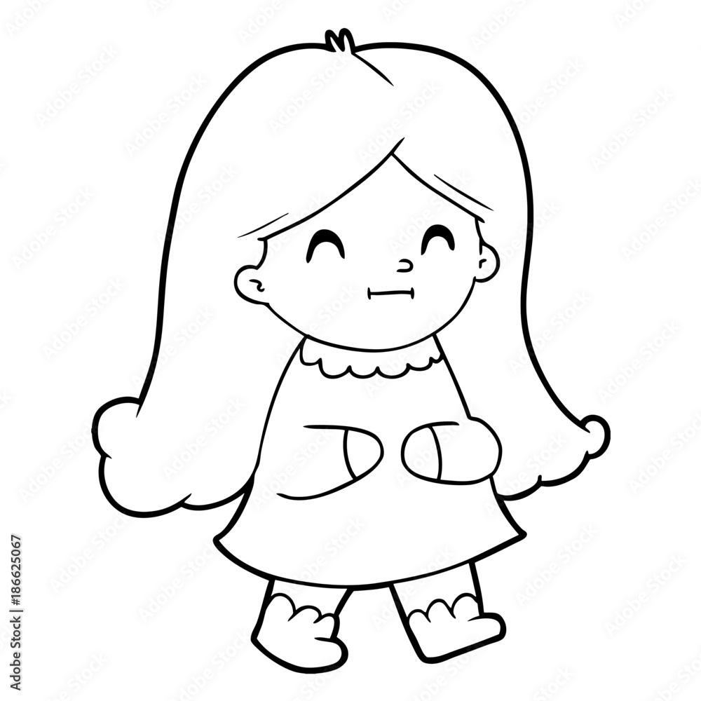 cartoon happy girl cartoon happy girl