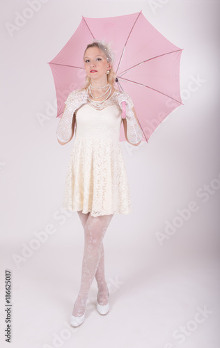 portrait of a girl with an umbrella
