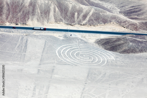 Nazca lines from the aircraft