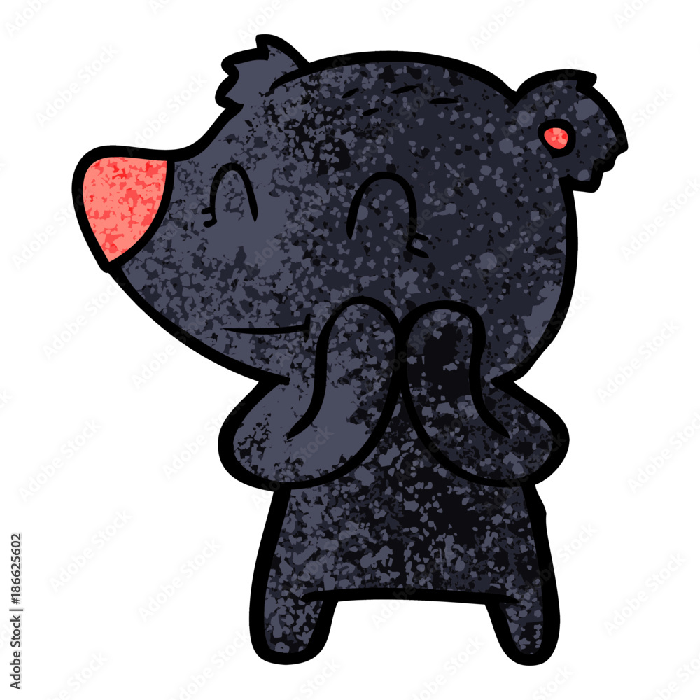 Fototapeta premium smiling bear cartoon