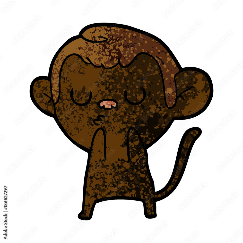 Obraz premium cartoon monkey