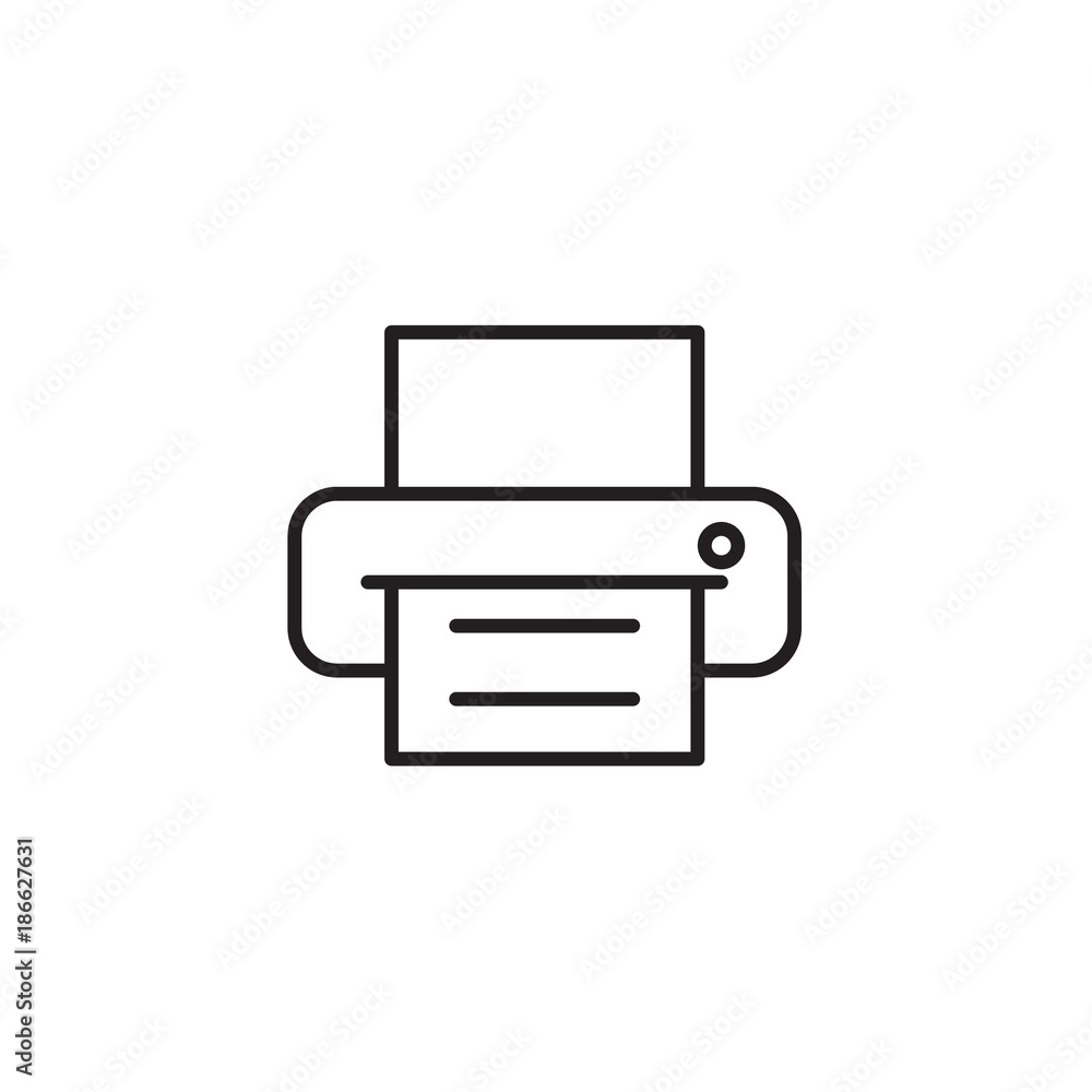 printer icon Vector illustration, EPS10 printer icon Vector illustration, EPS10