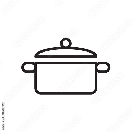 Pot icon Vector illustration, EPS10.