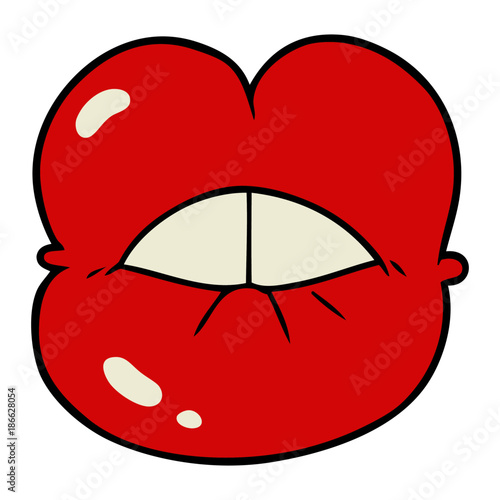 cartoon full lips