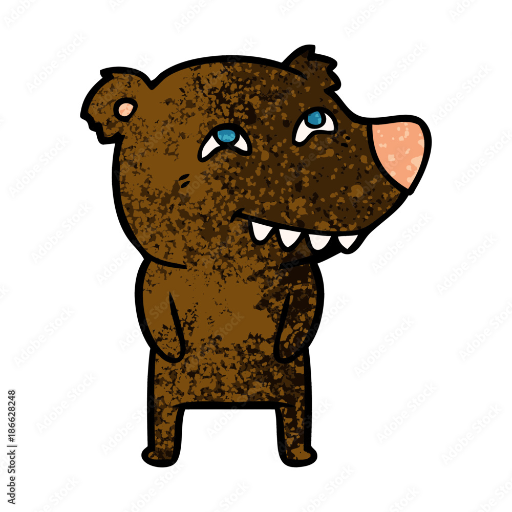 Fototapeta premium bear cartoon character