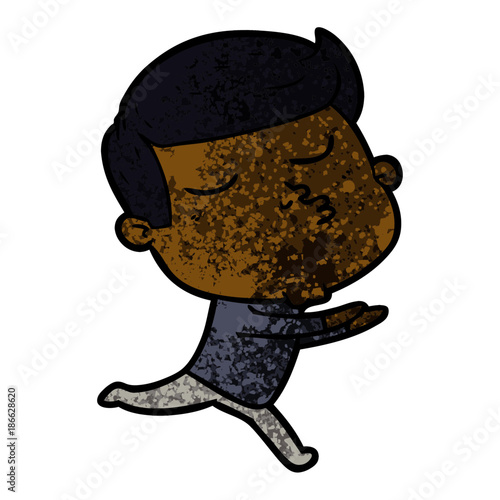 cartoon model guy pouting