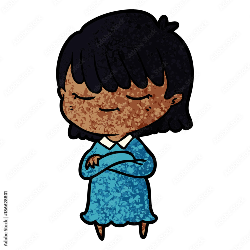 Fototapeta premium cartoon woman