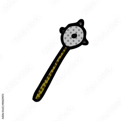 cartoon medieval mace