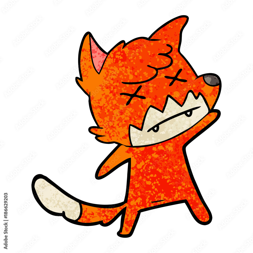 cartoon cross eyed fox cartoon cross eyed fox