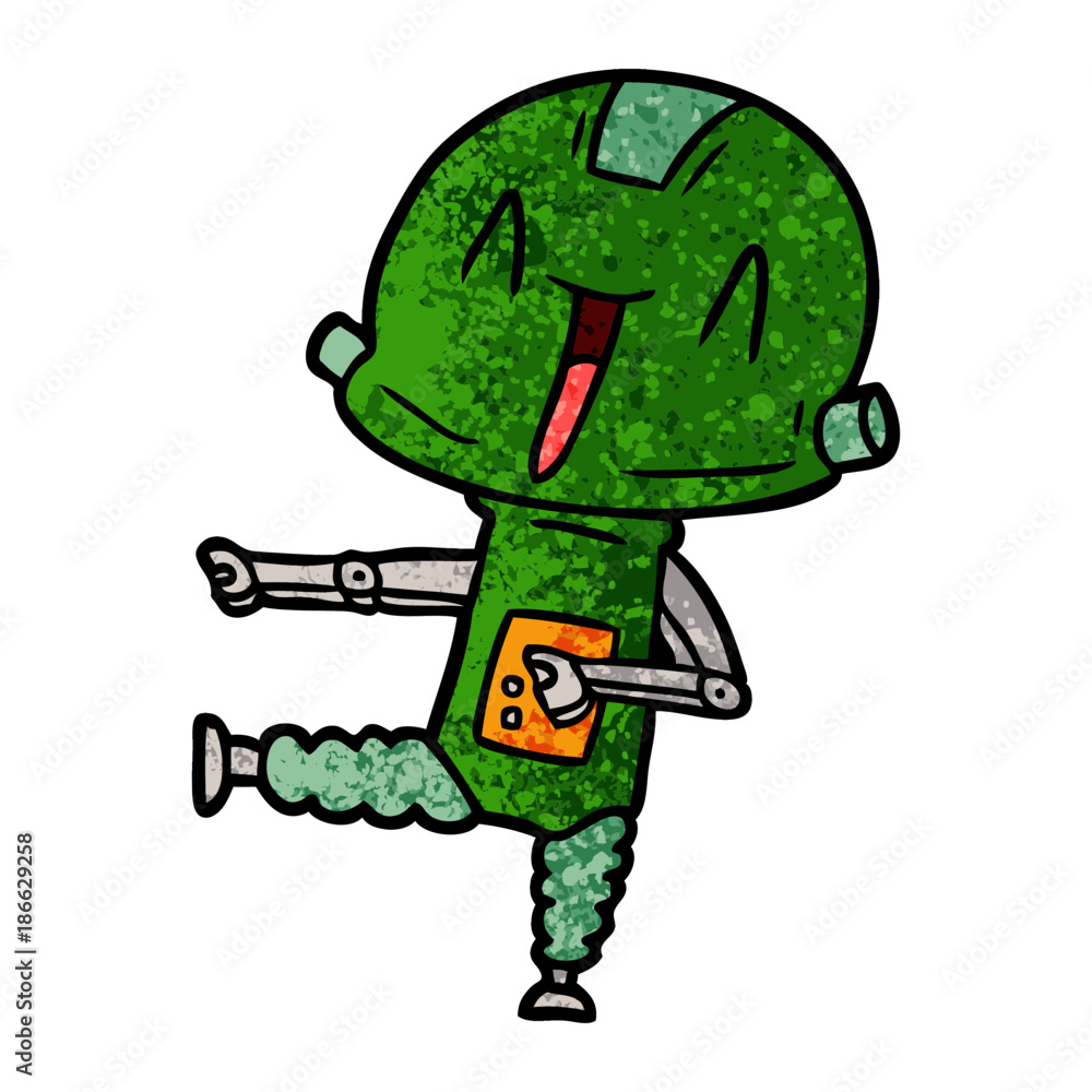 Obraz premium cartoon robot