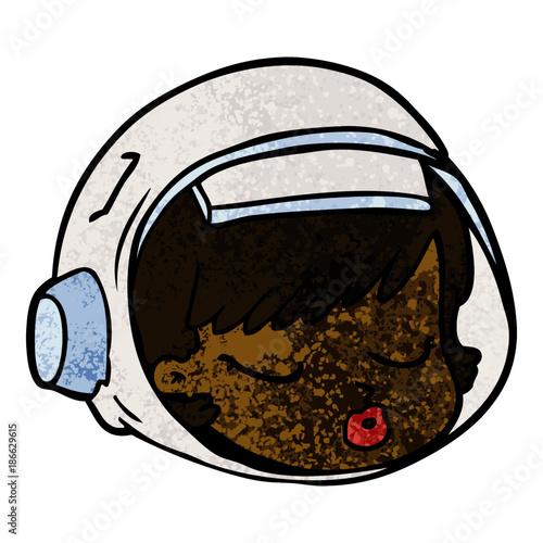 cartoon astronaut face