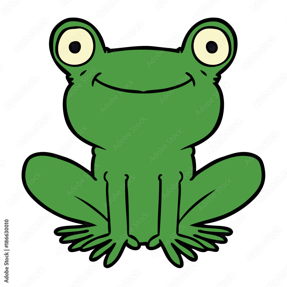 Obraz premium cartoon frog