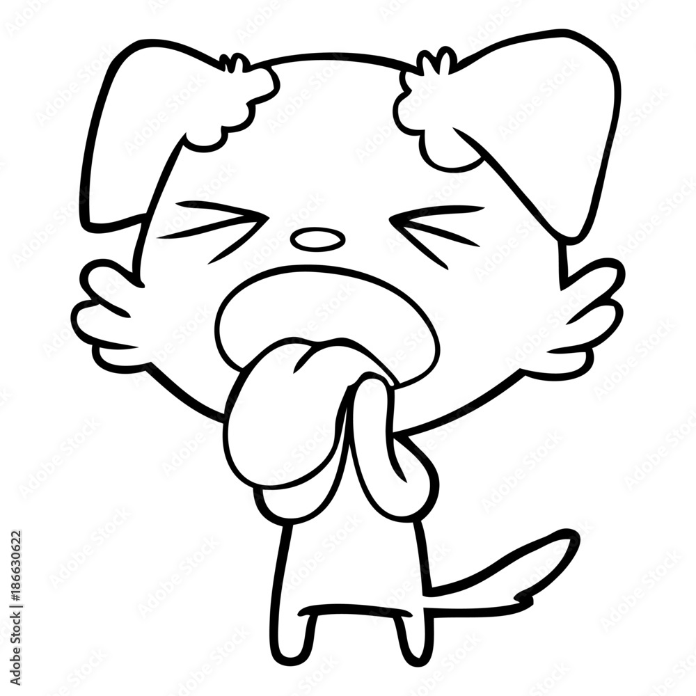 cartoon disgusted dog cartoon disgusted dog