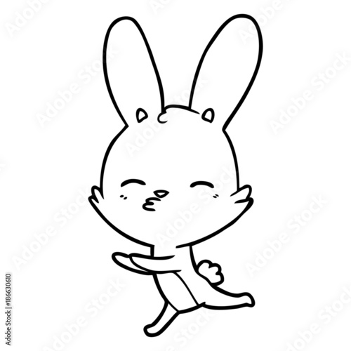 curious bunny cartoon