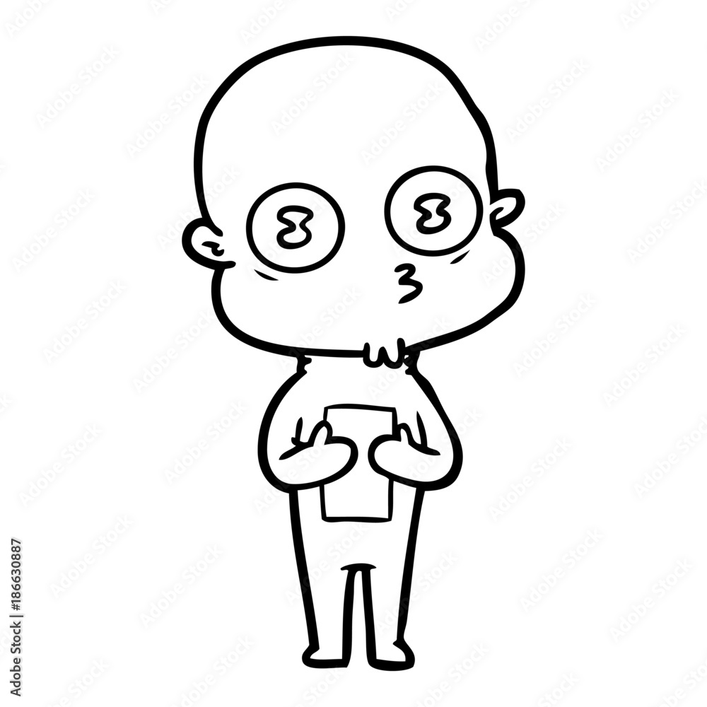 cartoon weird bald spaceman cartoon weird bald spaceman
