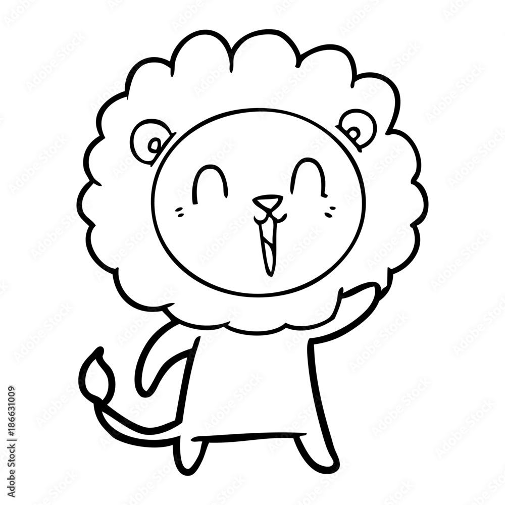 laughing lion cartoon laughing lion cartoon