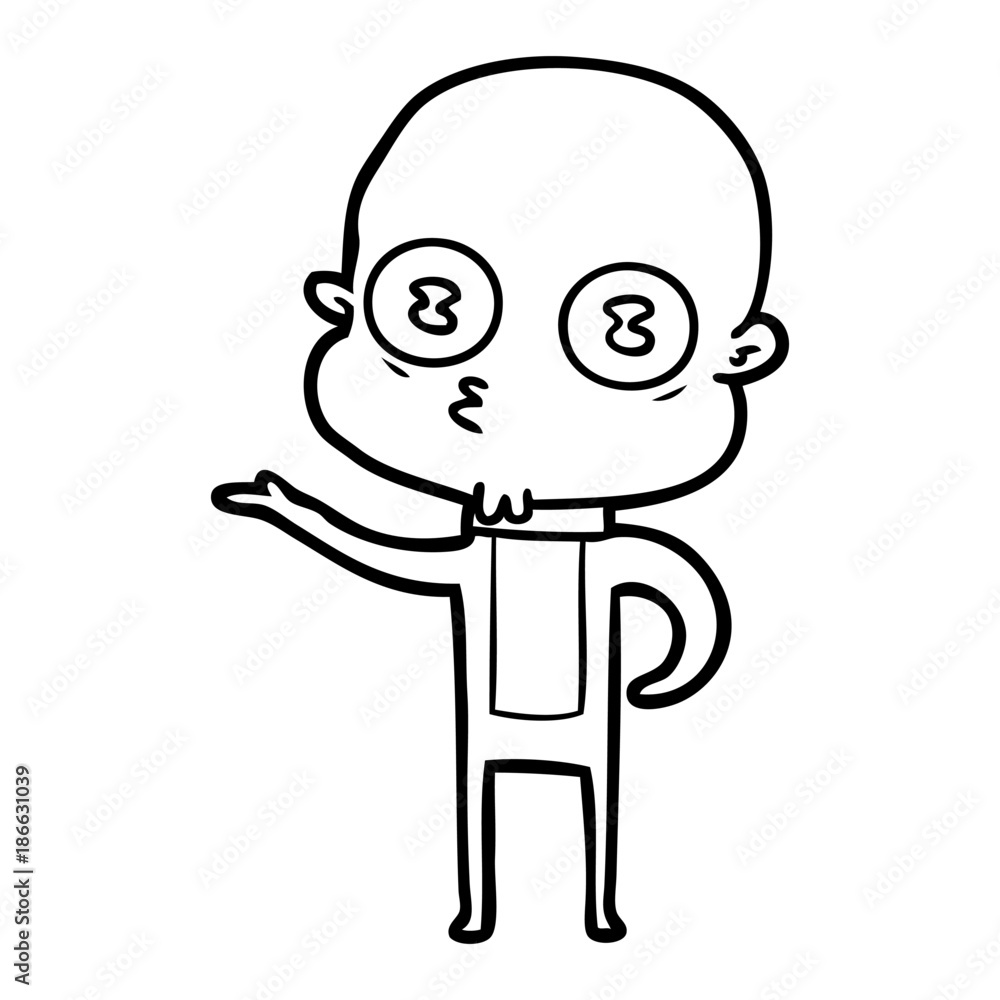 cartoon weird bald spaceman cartoon weird bald spaceman