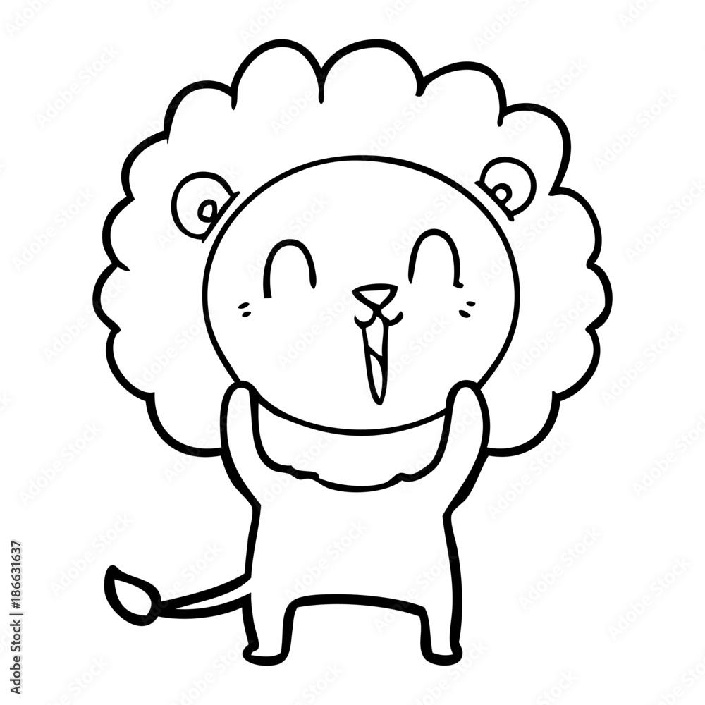laughing lion cartoon laughing lion cartoon